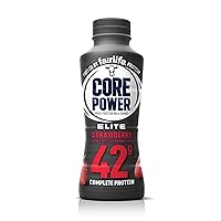 Core Power Fairlife Elite 42g High Protein Milk Shake, Ready To Drink for Workout Recovery , Strawberry, 14 Fl Oz (Pack of 1)