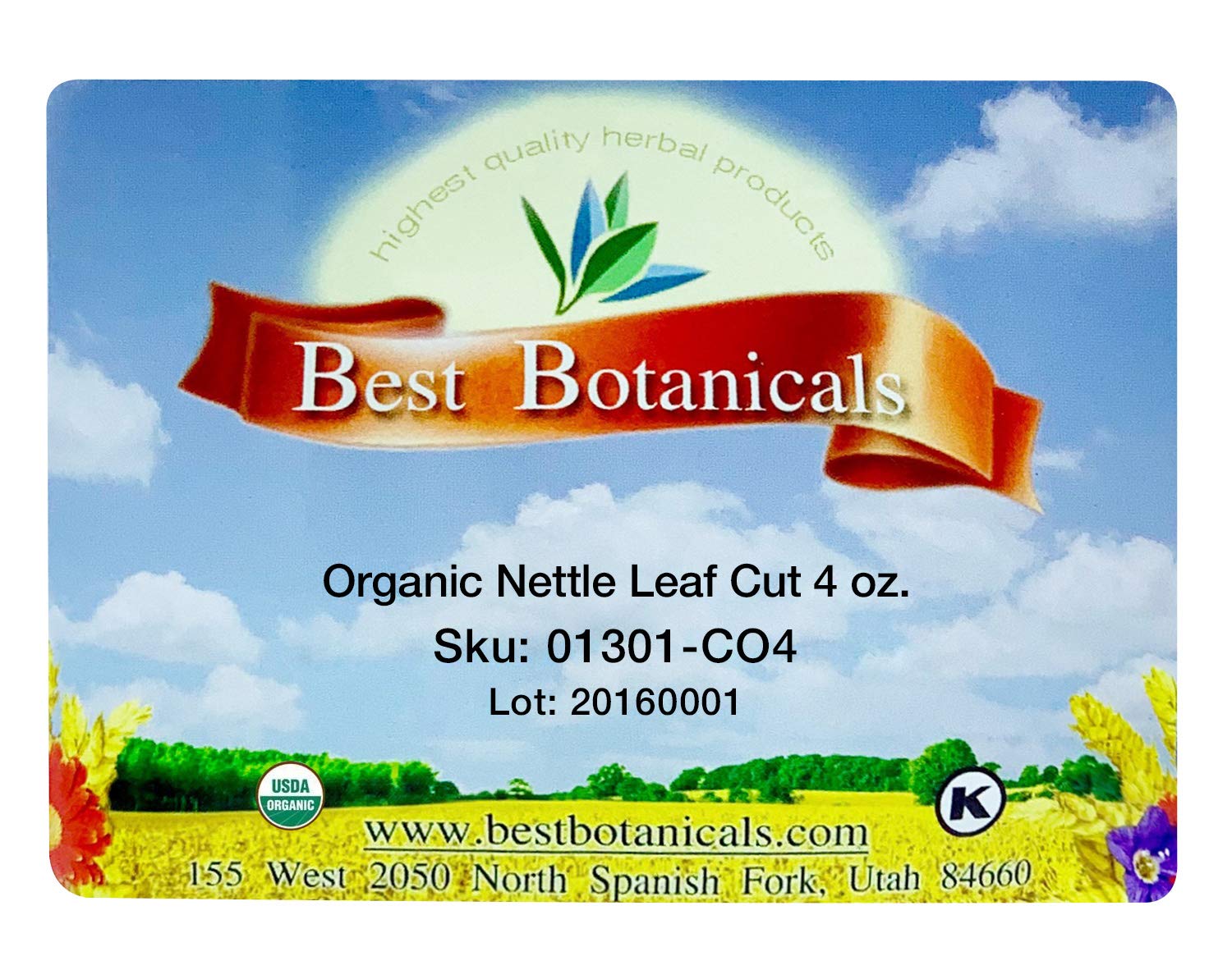 Best Botanicals Nettle Leaf Cut 4 oz. (Organic)