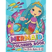 Mermaid Coloring Book: For Kids Ages 4-8 (US Edition) (Silly Bear Coloring Books)