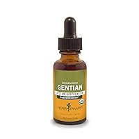 Herb Pharm Certified Organic Gentian Liquid Extract for Digestive Support - 1 Ounce