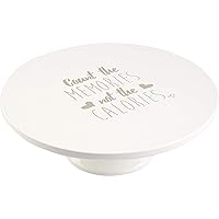 Precious Moments Count The Memories Not The Calories Cake or Cupcake Stand, One Size, White
