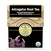 Buddha Teas Astragalus Root Tea, 18 Count, 0.95 Oz, (Pack of 6)