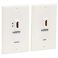 Tripp Lite HDMI over Dual Cat5/Cat6 Extender Wall Plate Kit with Transmitter and Receiver, TAA, 3 Year Warranty (P167-000),Multicolor