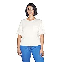American Apparel Women's Mix Modal Pocket Short Sleeve T-Shirt