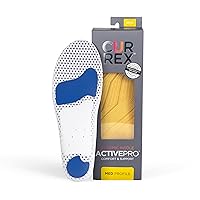 CURREX ActivePro Insoles for Everyday Wear, Improve Comfort During All Activities, Arch Support Inserts to Help Reduce Fatigue & Ankle & Heel Pain – for Men & Women – Medium Arch, Large