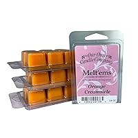 Our Own Candle Company Premium Wax Melt, Orange Creamsicle, 6 Cubes, 2.4 oz (4 Pack)