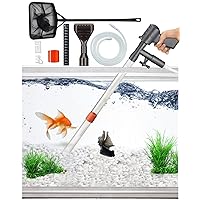 Gravel Vacuum for Aquarium Water Changer Fish Tank Cleaning Tools,Siphon  Universal Quick Pump Aquarium Water Changing (30ft)