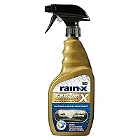 Rain-X 630177SRP Cerami-X Glass Cleaner + Water Repellent, 23oz - Improved Haze-Free Formula for Enhanced Streak Free Clarity, Driving Visibility and Lasting Repellency