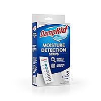 DampRid Moisture Detection Strips, 5-Pack, Single-Use Humidity Indicators