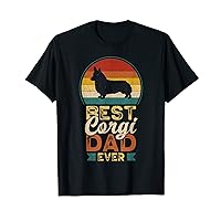 Mens Best Corgi Dad Ever, Father's Day, Welsh Corgi Daddy T-Shirt