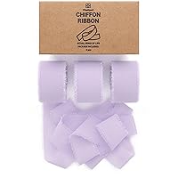 Vitalizart Lavender Purple Chiffon Silk Ribbon 1