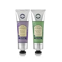 A LA MAISON Rosemary Lavender & Peppermint Tea Tree Foot Cream Lotion for Dry Skin - Traditional French Natural Hand and Foot Lotion (2 Pack, 5 oz Bottle)
