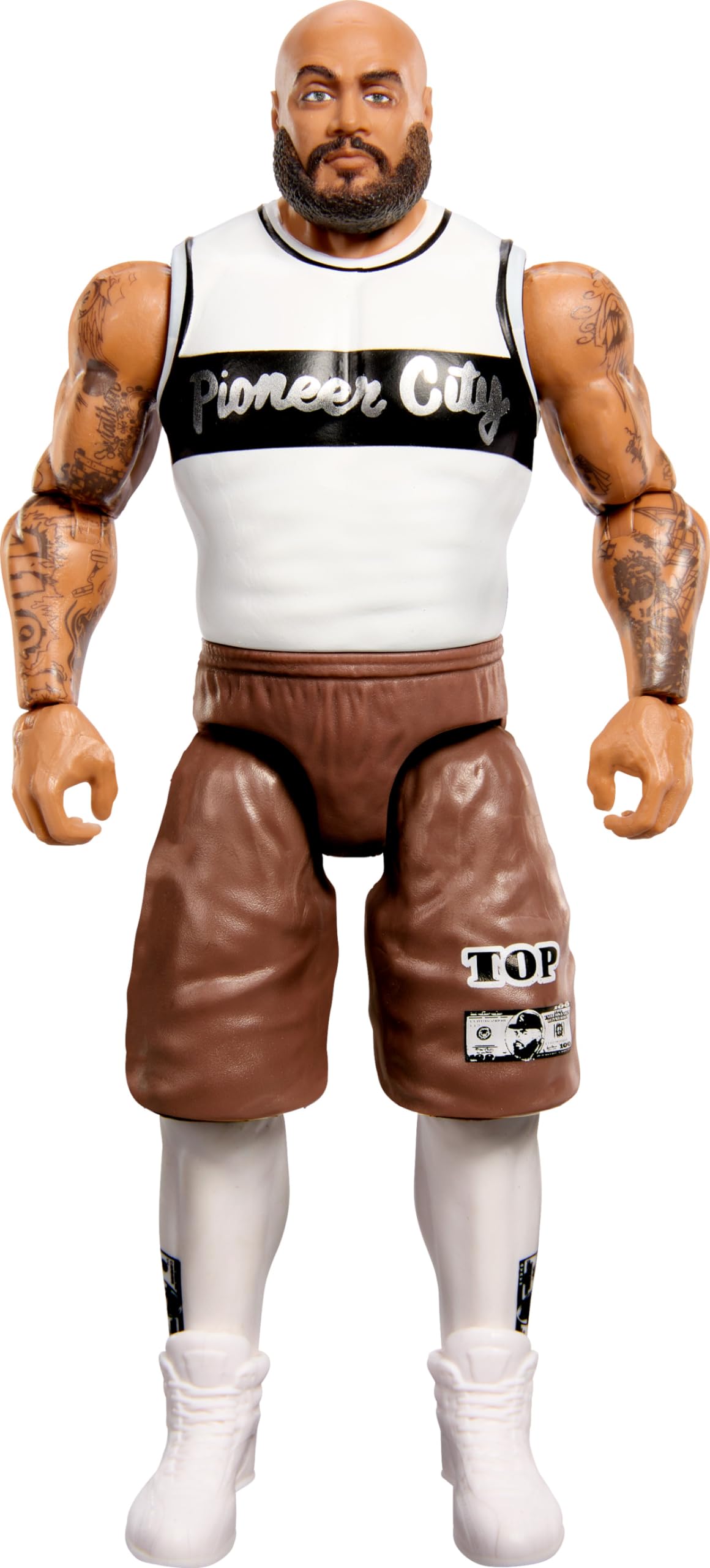 Mattel WWE Action Figure, 6-inch Collectible Top Dolla with 10 Articulation Points & Life-Like Look