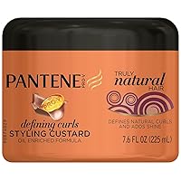 Pantene Pro-V Truly Natural Hair Defining Curls Styling Custard 7.6 Fl Oz (Packaging May Vary)