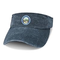 Nevada State Seal Leaky Top Denim Hat Print Sun Visor Hat Baseball Cap Golf Hat for Adult