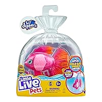 Little Live Pets - Lil' Dippers: Marina Ballerina | Interactive Toy Fish, Magically Comes Alive in Water, Feed and Swims Like A Real Fish