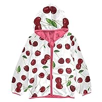 Cherry Girls Sherpa Lined Toddler Girls Coat Pink Simple Baby Boy Clothes 3T