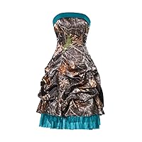 Camouflage Formal Prom Dresses Pick Ups Cocktail Homecoming Dress