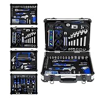 Prostormer Tool Kit for Home, 259-Piece Household Hand Tool Kit with Heavy Duty Aluminium Tool Box, All-Purpose Tools for House, RV, Car, Workshop and More