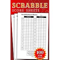 Scrabble Score Sheets Pads | Scrabble Board Game Score Sheets | 100 Pages Small Size 5.5