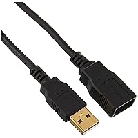 Monoprice USB 2.0 A Male to A Female Extension Cable - 15 Feet | 28/24AWG, Gold Plated, Compatible with USB Keyboard,Mouse,Flash Drive, Hard Drive