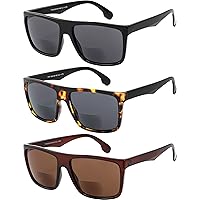 Bifocal Reading Sunglasses for Men and Women-Classic, Retro Style UV400 Sun Protection Outdoors Readers Eyewear