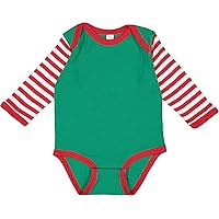 RABBIT SKINS Infant 100% Combed Ringspun Cotton 1x1 Baby Rib Lap Shoulder Bow Tie Bodysuit (4407)