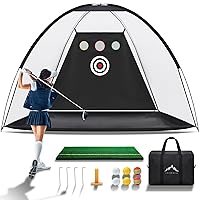 Golf Practice Net, Golf Net Backyard Driving, Golf Driving Range, Golf Swing Net, Heavy Duty Golf Practice Hitting Net, Quick Setup Golf Net with Carry Bag