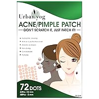 Acne Pimple Patch - 72 Invisible Facial Stickers cover with 100 Hydrocolloid, overnight Pimple - Acne Absorbing patch (Single)