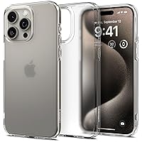 Spigen Ultra Hybrid Designed for iPhone 15 Pro Max Case (2023), [Anti-Yellowing] [Military-Grade Protection] - Frost Clear