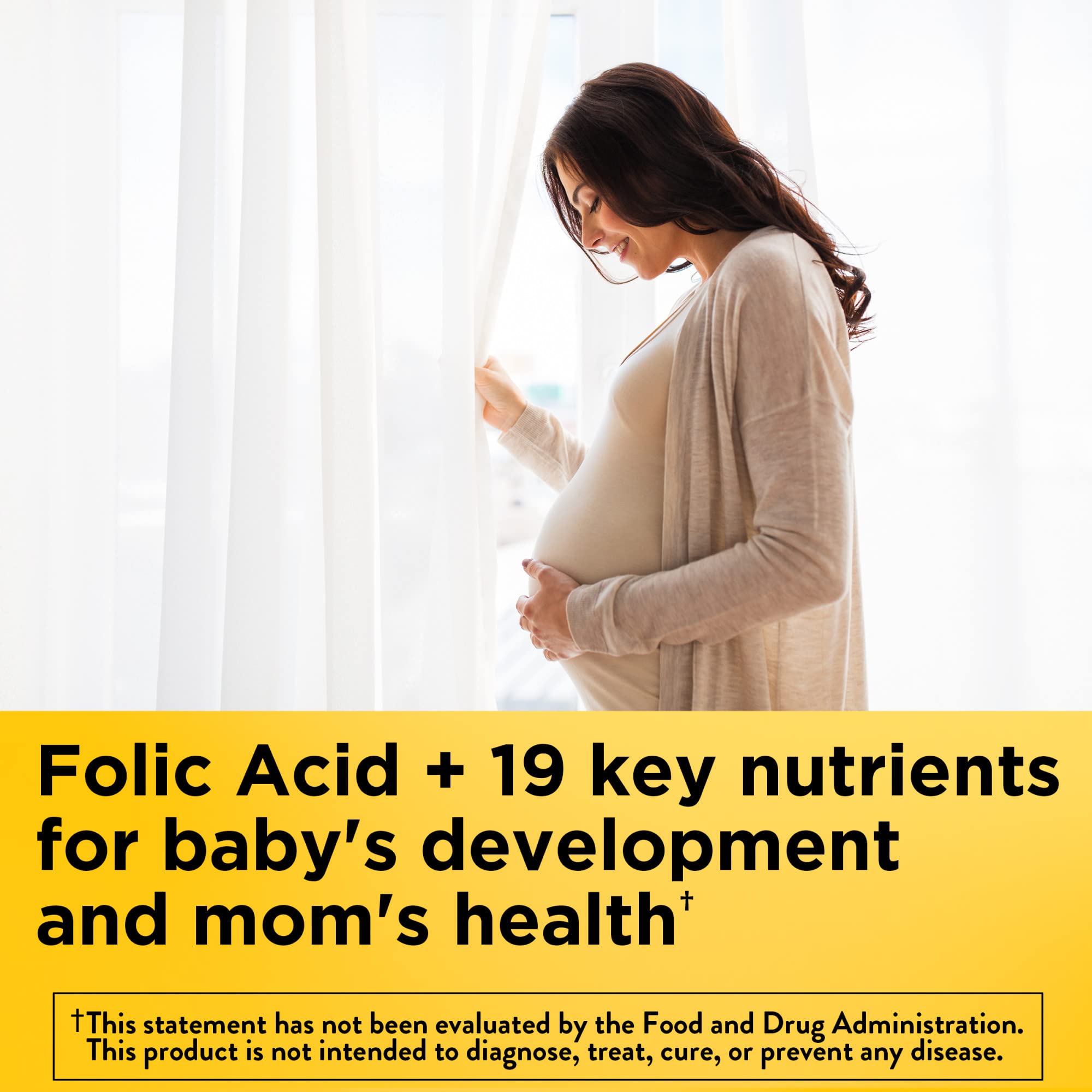 Nature Made Prenatal with Folic Acid + DHA, Prenatal Vitamin and Mineral Supplement for Daily Nutritional Support, 110 Softgels, 110 Day Supply