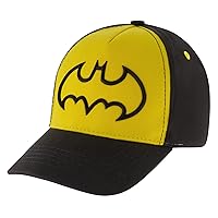 DC Comics Boys Baseball Cap, Batman Adjustable Toddler Hat, Ages 2-4 Or Boy Hats For Kids Ages 4-7