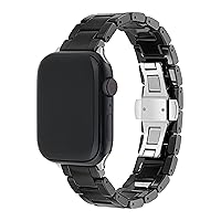 Ted Baker Black Ceramic Strap Silver Buckle for Apple Watch® (Model: BKS42S431B0)