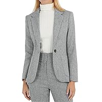 Autumn Suit for Women 2 Pieces Outfit Tweed Wool Houndstooth Lady Casual Suit