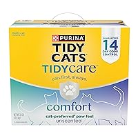 Purina Tidy Cats Tidy Care Comfort Unscented Clumping Cat Litter Odor Control Low Dust Formula - 24 lb. Box