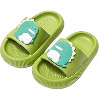 Kids Toddler Boys Girls Cloud Slide Cartoon Dinosaur Shower Slippers Soft Thick Soled Non Slip Quick Drying Shoes