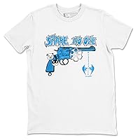 4s Military Blue Design Printed Share No One Sneaker Matching T-Shirt