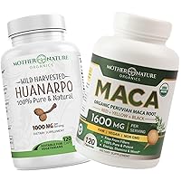 Peruvian Vitality Duo: Boost with Huanarpo Macho and USDA Organic Maca Capsules