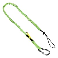 3 Foot Safety Tool Lanyard, Tough Scaffold Hard Hat Lanyard with Carabiner, Adjustable Loop End, Ultra-Durable, Premium Quality Materials Ideal for Scaffold, Tools, Construction 1PK Green (0921GS)