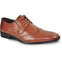 bravo! Men Dress Shoe King-2 Classic Oxford with Leather Lining - Brown