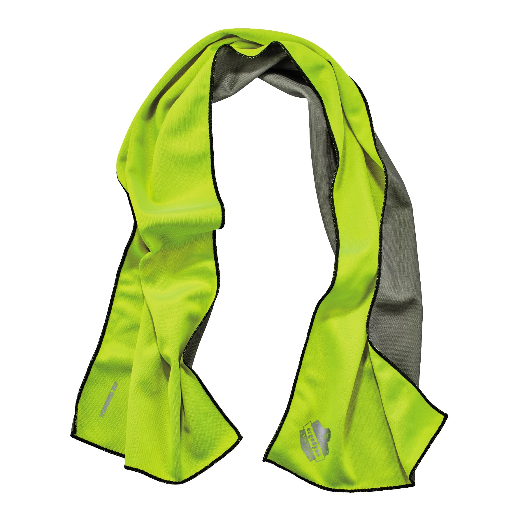 Ergodyne Chill Its 6602MF Cooling Towel, Soft Microfiber Material, UPF 50+,Lime,41