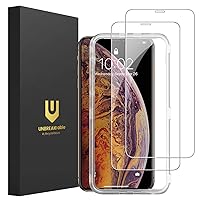 Screen Protector for iPhone XS Max and iPhone 11 Pro Max 2 Pack, 2.5D Tempered Glass for iPhone XS Max/11 Pro Max Anti-scratch, Anti-fingerprint, Bubble Free & Case-friendly