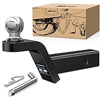 Nilight Fusion Trailer Hitch Mount with 2 Inch Trailer Ball & 5/8