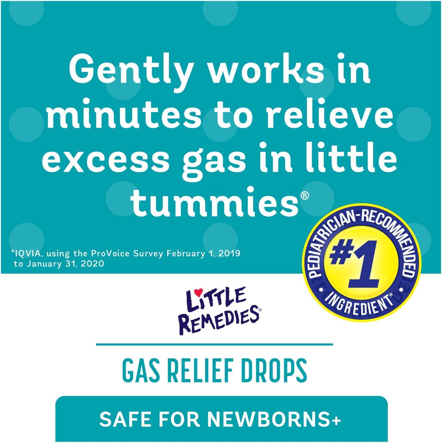 Little Remedies Baby Bundle; 1oz Natural Berry Flavor Gas Relief Drops, Pack of 3 & 4Fl Oz Gripe Water