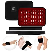 Infrared Light Therapy for Body, Red Light Therapy Belt with 100Pcs Lamp Beads, Flexible Small Red Light Pad Wrap with Timer for Body Wrists Ankles Arms Elbows Neck Joints Pain Relieve
