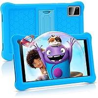 Kids Tablet 7 inch Android 11 Tablet for Kids(Ages 3-12), 3GB RAM 32GB ROM 128GB Expand,Google Certificated, Kids Software Pre-Installed, Bluetooth, WiFi, Dual Camera,with Shockproof Case-Blue…