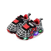 Toddler Boys Girls Light Up Shoes LED Lightweight Mesh Breathable Walking Sneakers Children's Casual Shoes for Boys