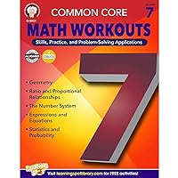 Mark Twain Media | Common Core Math Workouts Workbook | 7th Grade, 64pgs Mark Twain Media | Common Core Math Workouts Workbook | 7th Grade, 64pgs Paperback