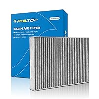 PHILTOP ACF034 (CF11854) Cabin Air Filter, Replacement for Rogue (2014-2020), Rogue Sport (2017-2021), Qashqai (2017-2020), Premium Cabin Filter with Activated Carbon Filter Up Dust Pollen Odor
