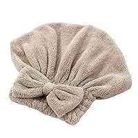 Lady Head Hair Drying Towel Super Absorbent Wrap with Elastic Force Closure Quick Dry Hair Towels Suitable for Everyone Super Absorbent Hair Dry Wrap